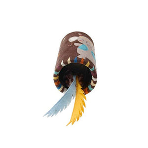 Happy Indian Melody Tube “Elephant” with Feather & Sound Chip - Shopivet.com