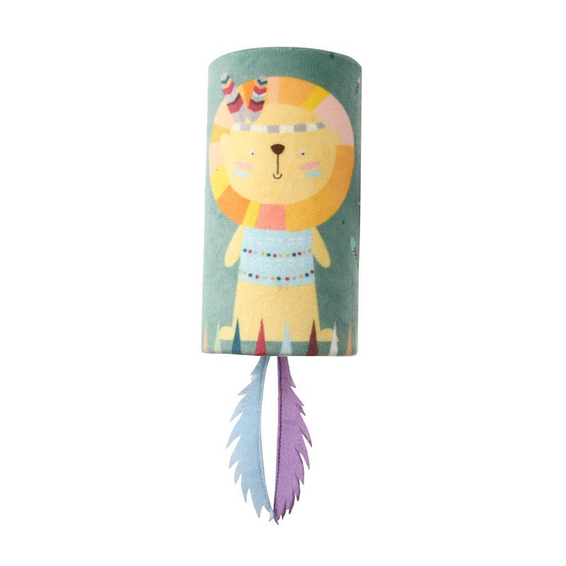 Happy Indian Melody Tube “Lion” with Feather & Sound Chip - Shopivet.com