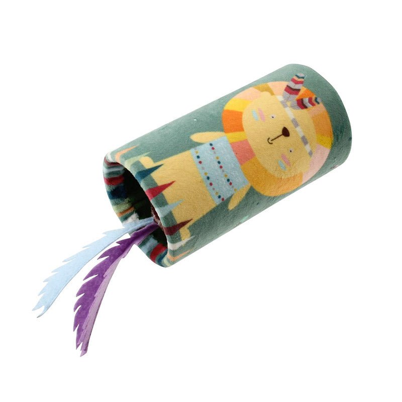 Happy Indian Melody Tube “Lion” with Feather & Sound Chip - Shopivet.com
