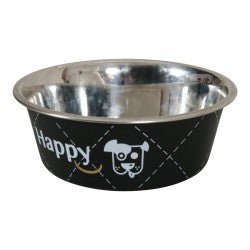 Happy Stainless Steel Dog Bowls - 0.4L - Shopivet.com