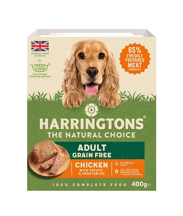 Harringtons Chicken Grain Free Adult Wet Dog Food 400g - 400G - Shopivet.com