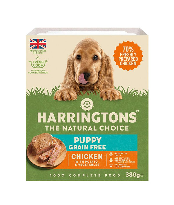 Harringtons Chicken & Potato Grain Free Wet Puppy Food 380g - 380G - Shopivet.com