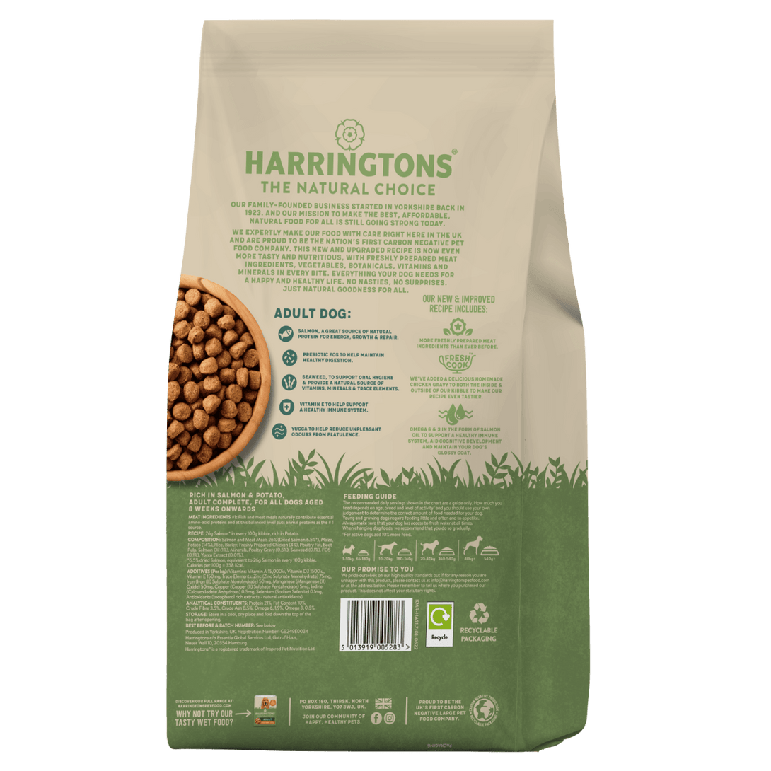 Harringtons Complete Salmon & Potato Adult Dry Dog Food - 1.7kg - Shopivet.com