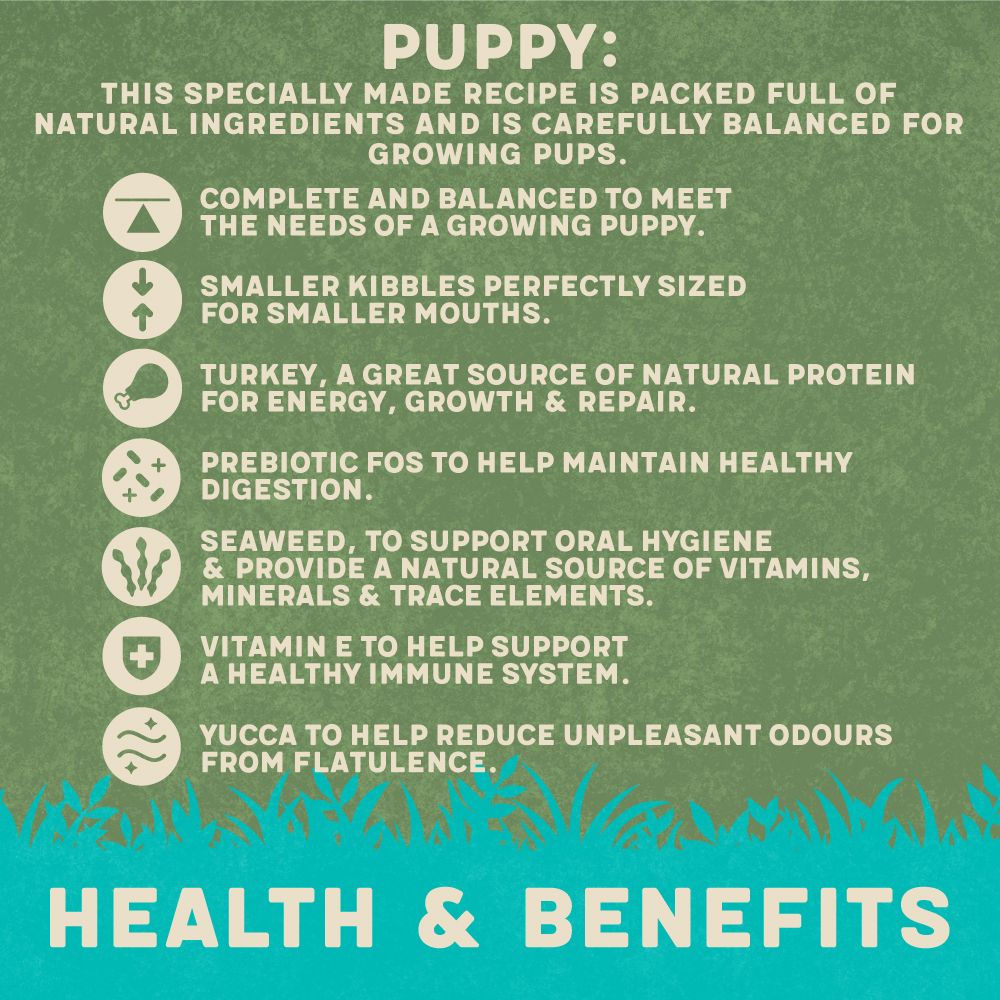 Harringtons Complete Turkey & Rice Dry Puppy Food - 1.7kg - Shopivet.com