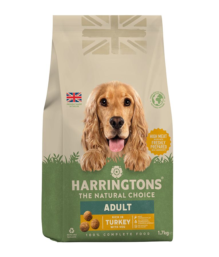 Harringtons Complete Turkey with Veg Adult Dry Dog Food - 1.7kg - Shopivet.com