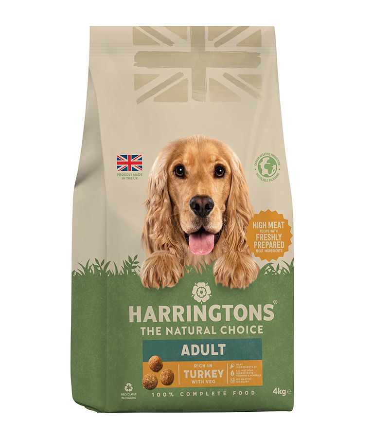 Harringtons Complete Turkey with Veg Adult Dry Dog Food - 4KG - Shopivet.com