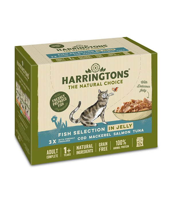 Harringtons Fish in Jelly Wet Cat Food Multipack - Shopivet.com