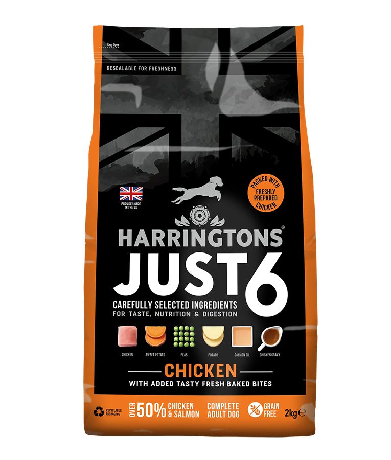 Harringtons Just 6 Chicken Grain Free Adult Dry Dog Food - 12KG - Shopivet.com