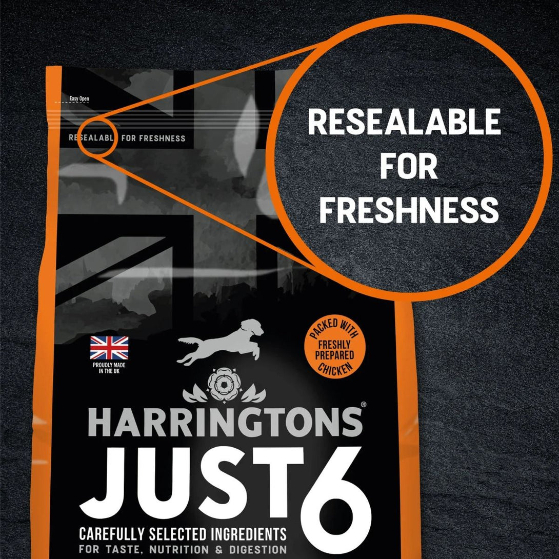 Harringtons Just 6 Chicken Grain Free Adult Dry Dog Food - 12KG - Shopivet.com