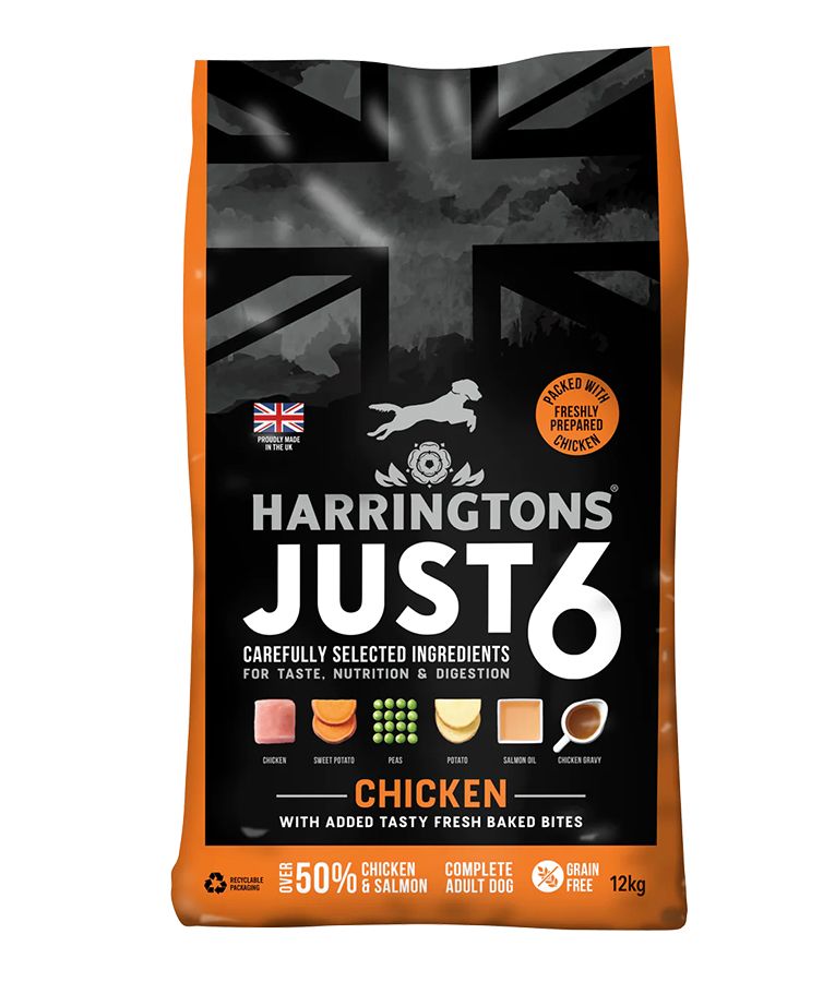 Harringtons Just 6 Chicken Grain Free Adult Dry Dog Food - 12KG - Shopivet.com