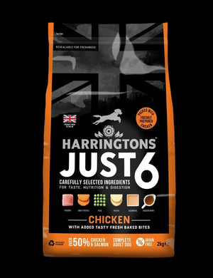 Harringtons Just 6 Chicken Grain Free Adult Dry Dog Food - 2kg - Shopivet.com