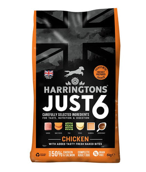 Harringtons Just 6 Chicken Grain Free Adult Dry Dog Food - 6kg - Shopivet.com