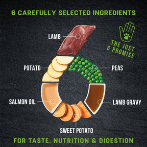 Harringtons Just 6 Lamb Grain Free Adult Dry Dog Food - 12KG - Shopivet.com