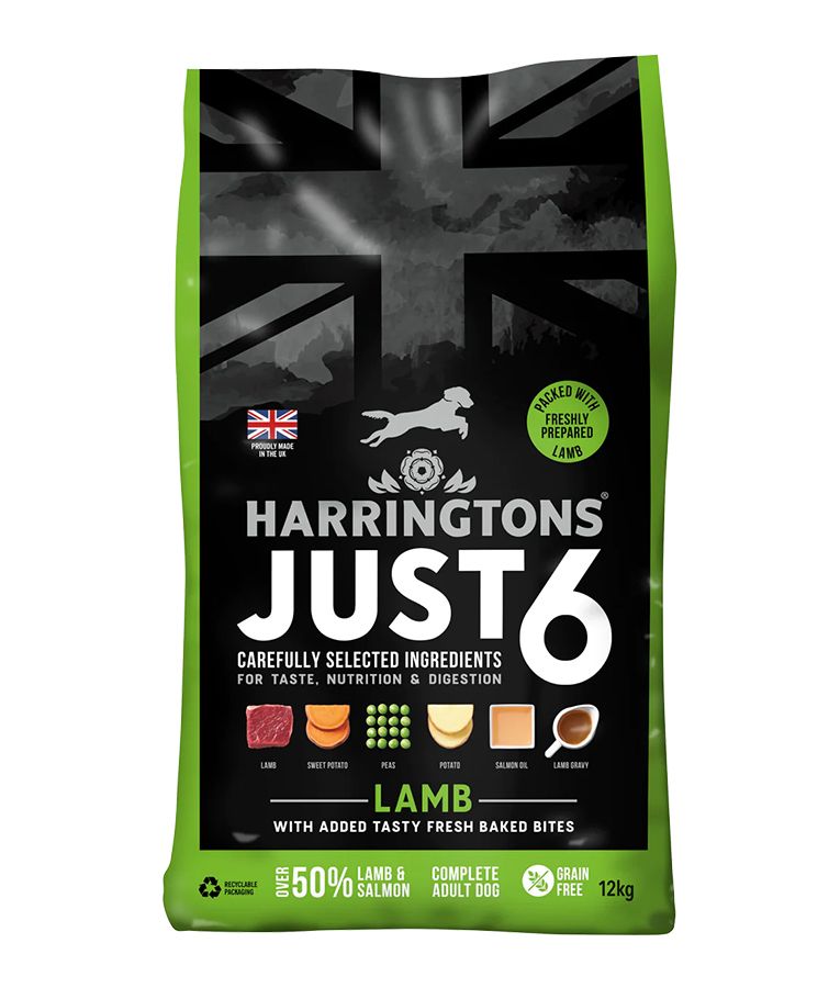 Harringtons Just 6 Lamb Grain Free Adult Dry Dog Food - 12KG - Shopivet.com