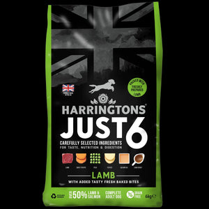 Harringtons Just 6 Lamb Grain Free Adult Dry Dog Food - 6kg - Shopivet.com