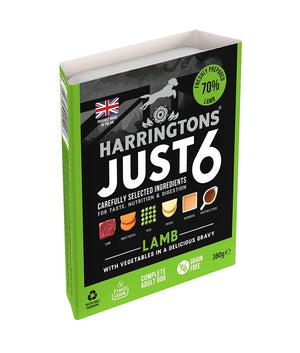 Harringtons Just 6 Lamb Grain Free Adult Wet Dog Food 380g - 380G - Shopivet.com