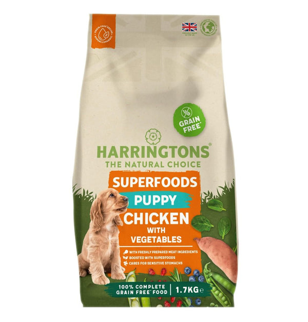 Harringtons Superfoods Chicken with Vegetables Puppy Dry Dog Food - 10kg - Shopivet.com