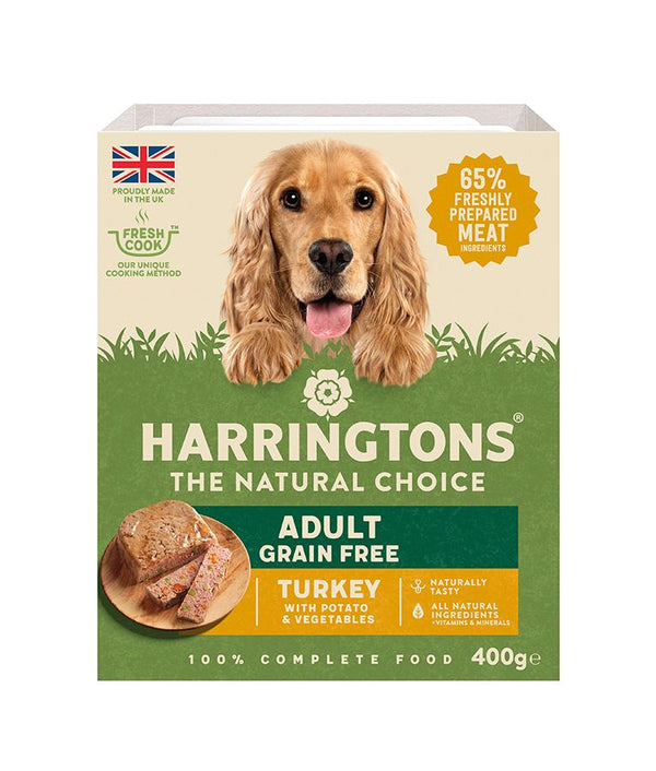 Harringtons Turkey Grain Free Adult Wet Dog Food 400g - 400G - Shopivet.com