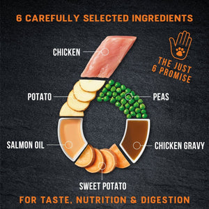 Harringtons Just 6 Chicken Grain Free Adult Wet Dog Food 380g - 380G