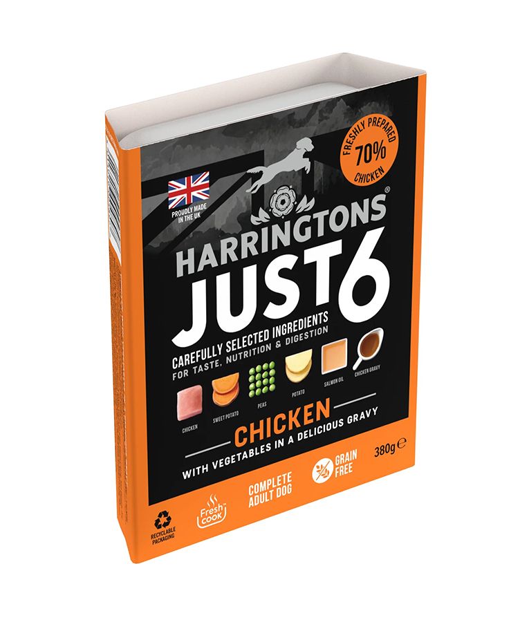 Harringtons Just 6 Chicken Grain Free Adult Wet Dog Food 380g - 380G