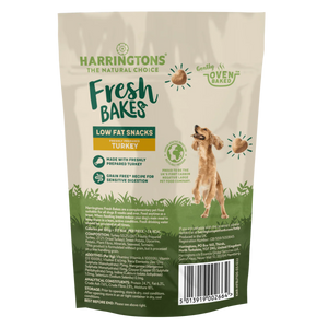 Harringtons Fresh Bake Low Fat Turkey Dog Treats 100g - 100g