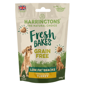 Harringtons Fresh Bake Low Fat Turkey Dog Treats 100g - 100g