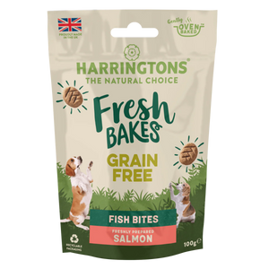 Harringtons Fresh Bake Salmon Dog Treats 100g - 100g