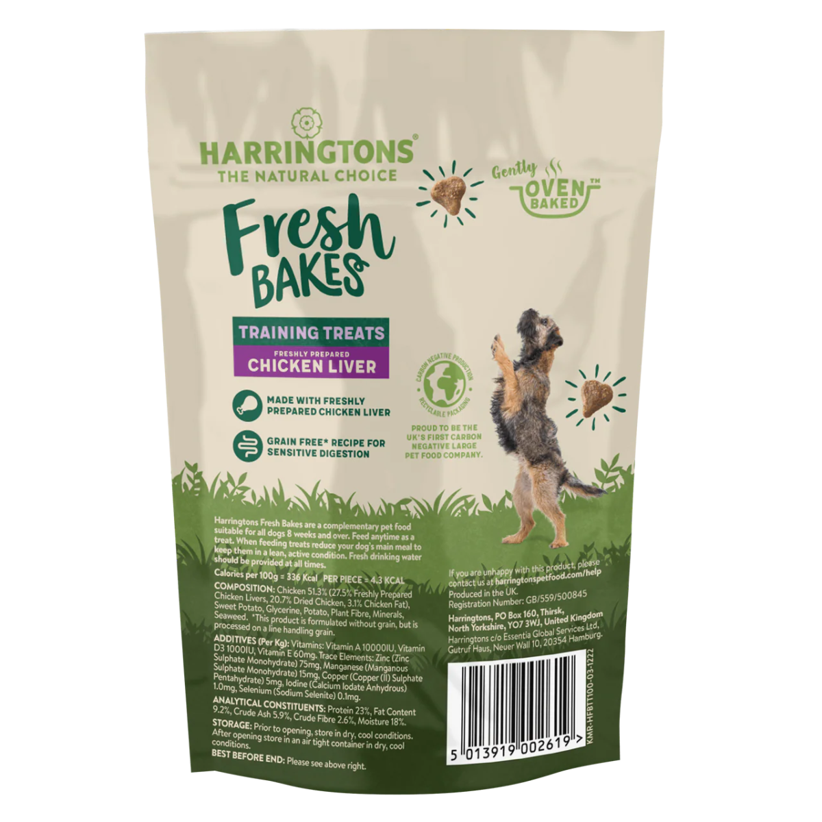 Harringtons Fresh Bake Training Chicken Dog Treats 100g - 100g