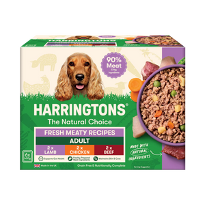 Harringtons Grain Free Meaty Selection Wet Dog Food 6 x 400g