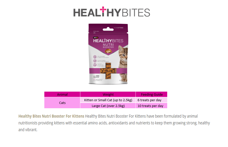 Healthy Bites Nutri Booster Kitten Treats 65g - 65G - Shopivet.com