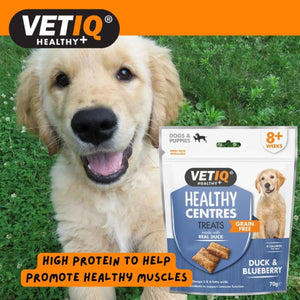 VetIQ Healthy Centres Duck & Blueberry Dog Treats - 70g