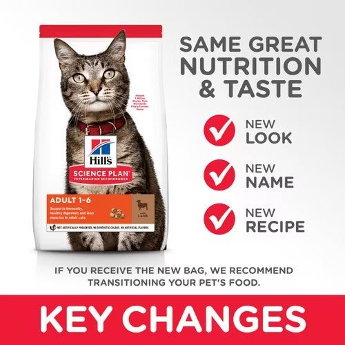 Hill’s Science Plan Adult Cat Food With Lamb (1.5kg) - Shopivet.com