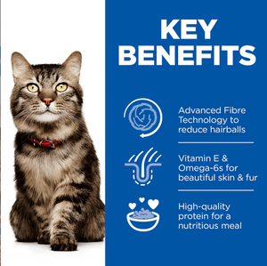 Hill’s Science Plan Hairball & Perfect Coat Adult Dry Cat Food with Chicken (1.5kg) - Shopivet.com