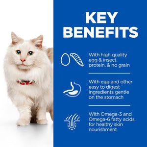 Hill’s Science Plan Hypoallergenic Adult Cat Food No Grain Egg & Insect Protein (1.5kg) - Shopivet.com