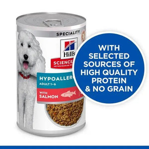 Hill’s Science Plan Hypoallergenic Adult Dry wet Food with Salmon (12x363g) - Shopivet.com