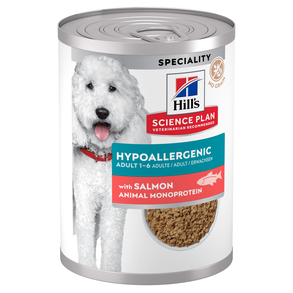 Hill’s Science Plan Hypoallergenic Adult Dry wet Food with Salmon (12x363g) - Shopivet.com