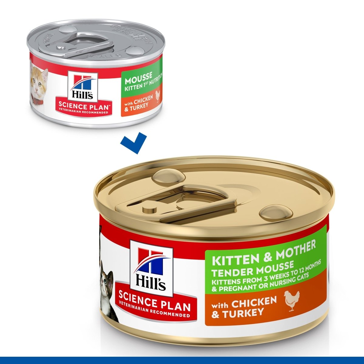 Hill’s Science Plan Kitten & Mother Mousse with Chicken & Turkey(24x85g) - Shopivet.com