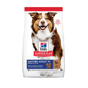 Hill’s Science Plan Medium Mature Adult 7+ Dog Food With Lamb&Rice (14kg) - Shopivet.com