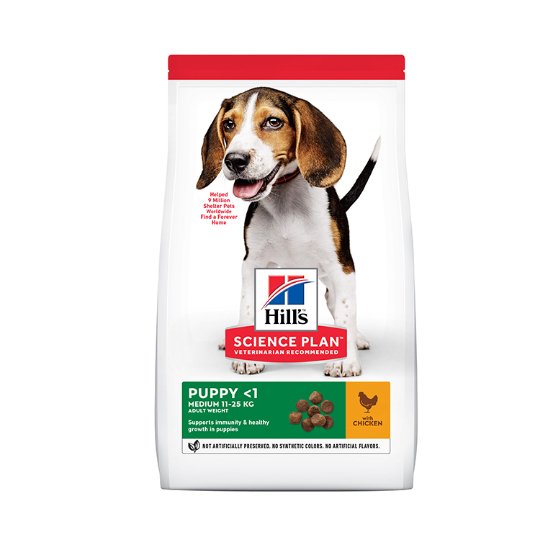 Hill’s Science Plan Medium Puppy Food With Chicken (14kg) - Shopivet.com