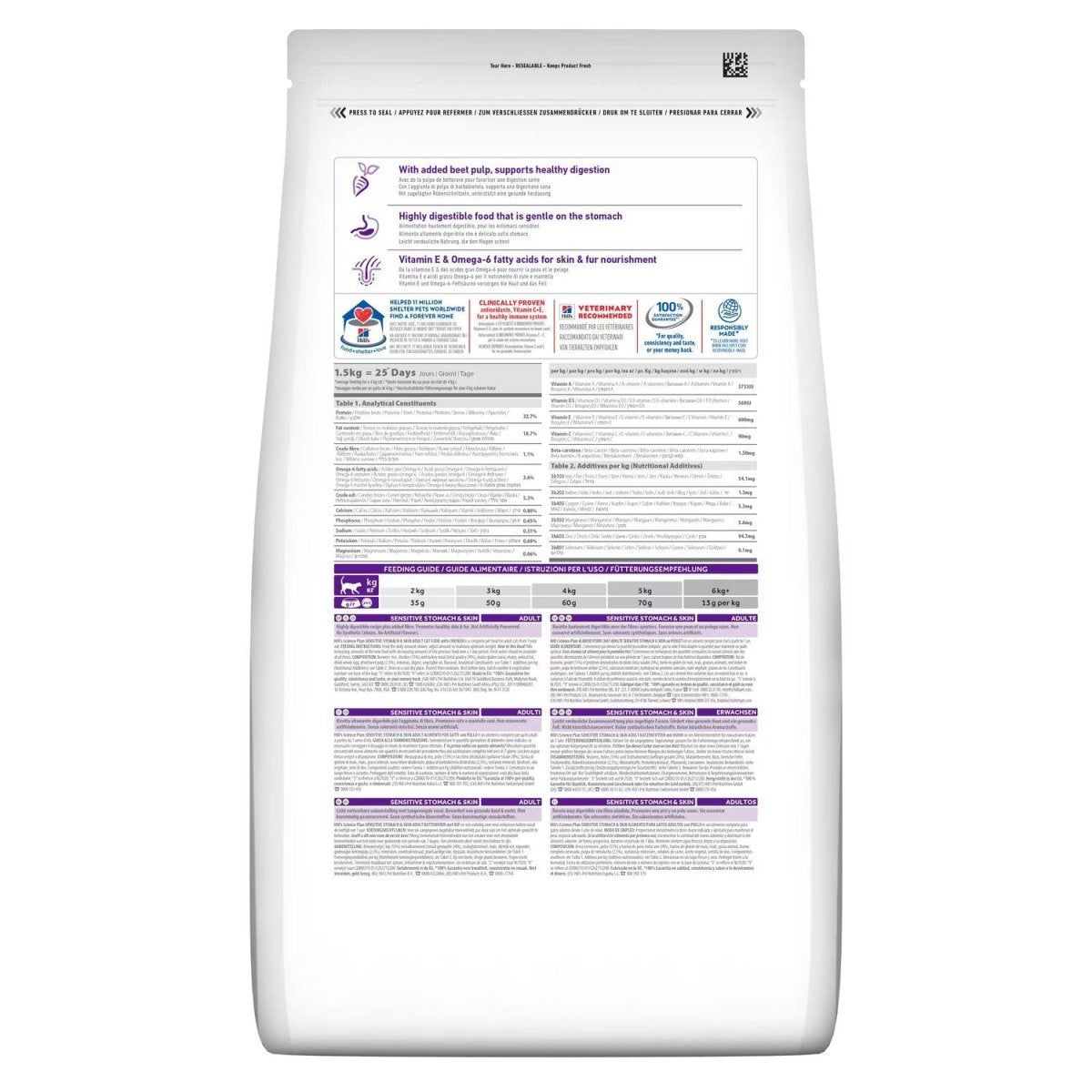 Hill’s Science Plan Sensitive Stomach & Skin Adult Cat Food with Chicken (7kg) - Shopivet.com
