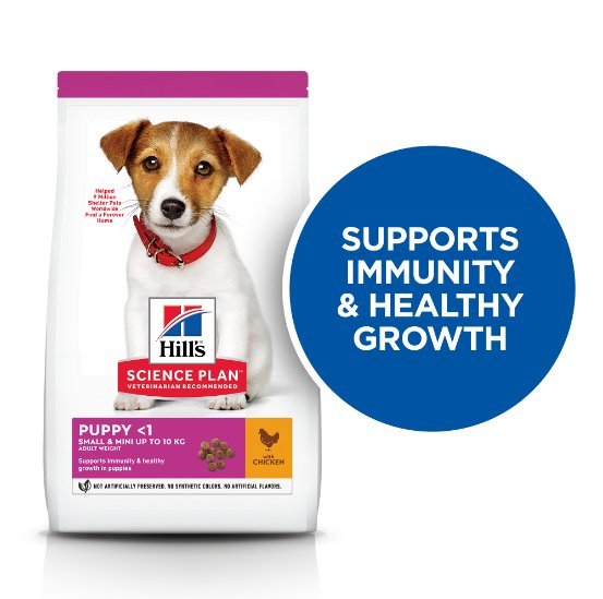 Hill’s Science Plan Small & Mini Puppy Food With Chicken 1.5kg - Shopivet.com