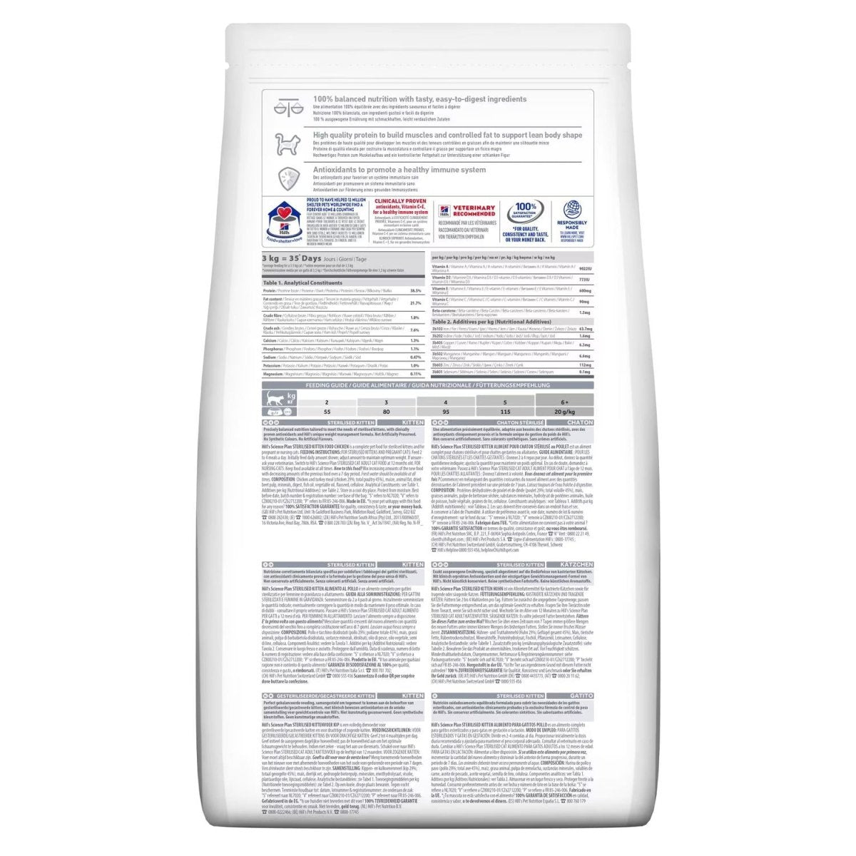 Hill’s Science Plan Sterilised Kitten Food with Chicken (1.5kg) - Shopivet.com