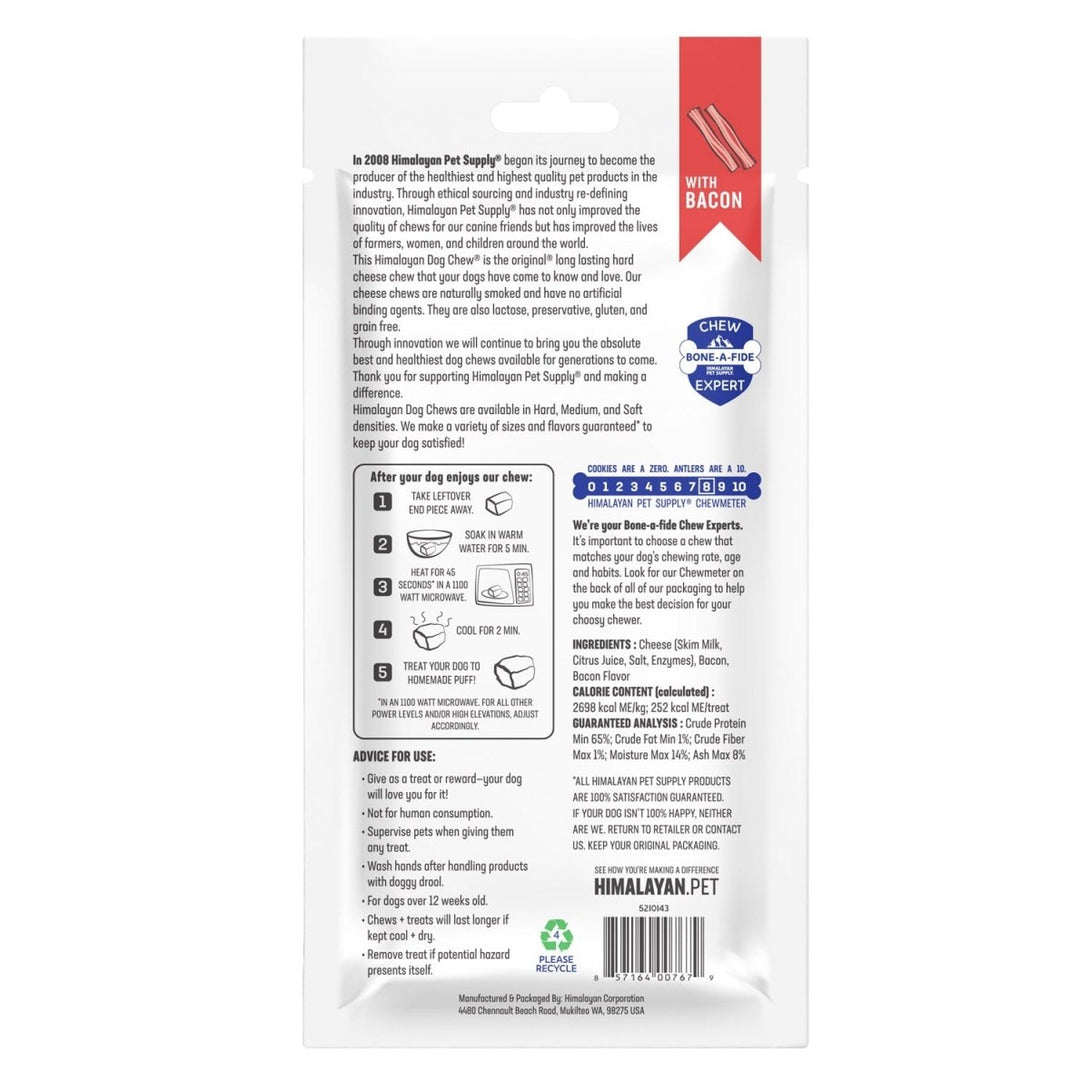 Himalayan Dog Chew Bacon – Large - Shopivet.com
