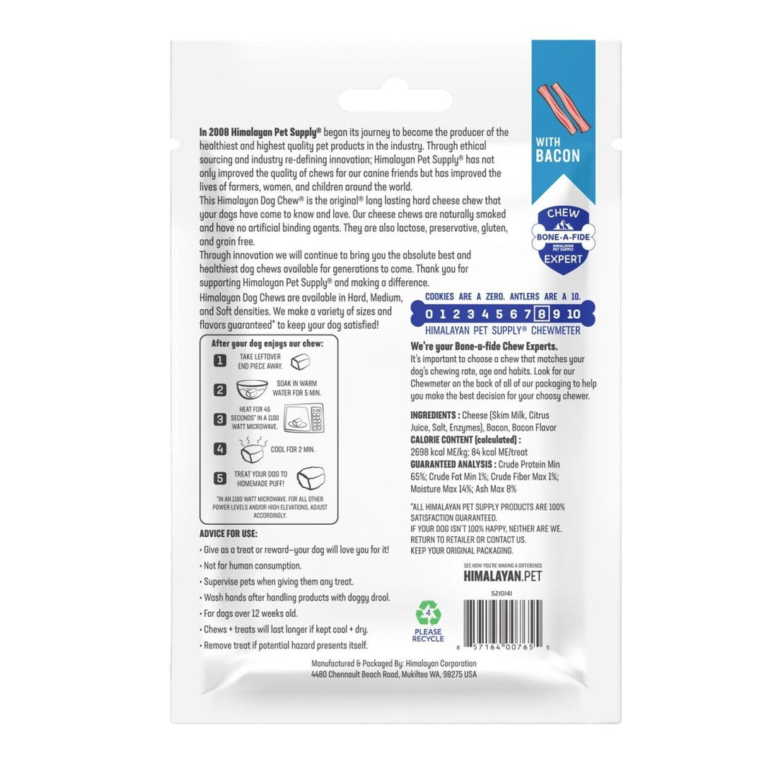 Himalayan Dog Chew Bacon – Small - Shopivet.com