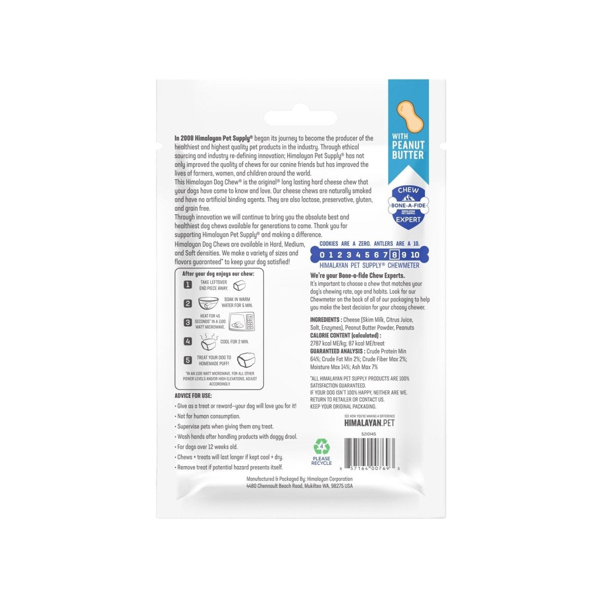 Himalayan Dog Chew Peanut Butter – Small - Shopivet.com