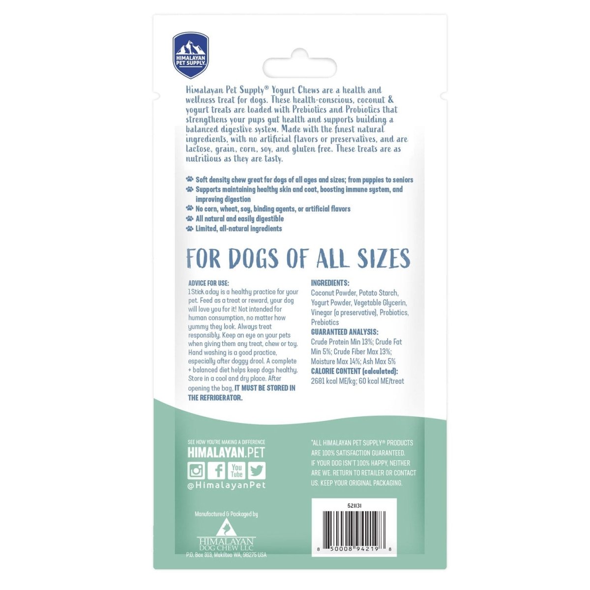 Himalayan Yogurt Sticks – Plain - Shopivet.com