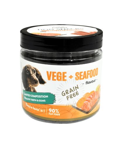 Howbone Flower Stix - Dog Snack 200g - Vege & Seafood Flavour - Shopivet.com