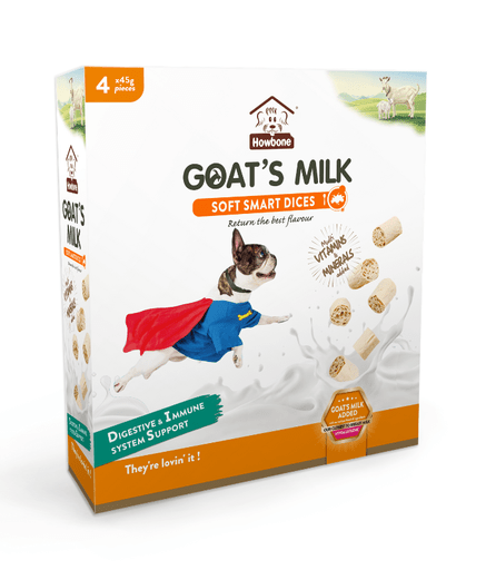 Howbone Goat's Milk - Soft Smart Dices (4pcs x 45g) - Shopivet.com