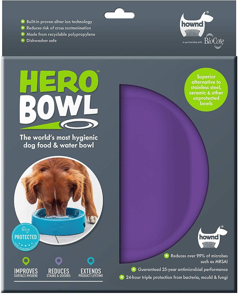 Hownd Hero Dog Bowl - LAVENDER Small - Shopivet.com