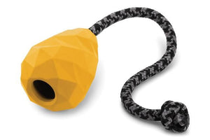 Ruffwear Huck-A-Cone Rubber Tug Dog Toy  - YELLOW